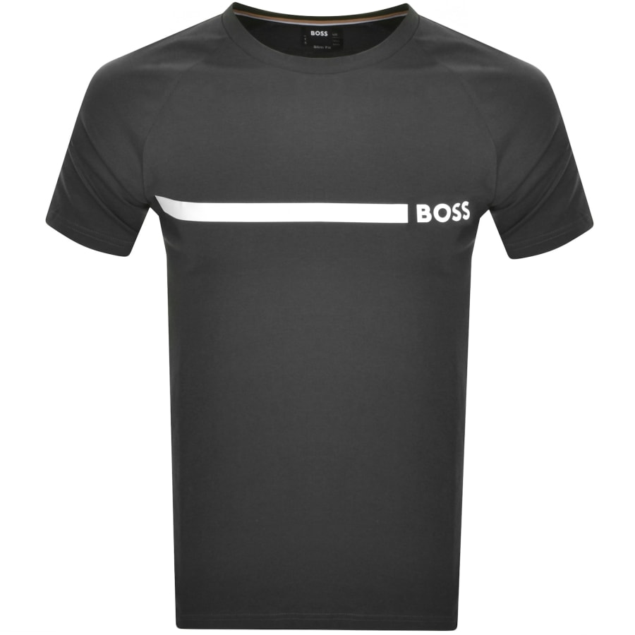 BOSS Slim Fit T Shirt Charcoal Grey